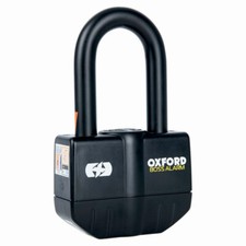 OXFORD BOSS ALARM DISC LOCK 16mm ULTRA STRONG MOTORCYCLE MOTORBIKE SOLD SECURE