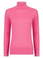 Ex M&CO Ladies Pink Roll Neck