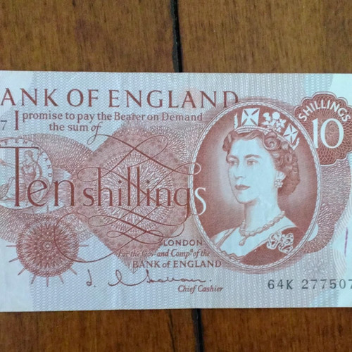 Bank england 10s ten - of,