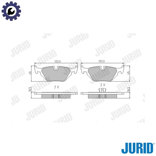 Brake pad set - brake,