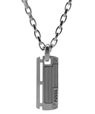 Fossil Silver Pendant Necklace