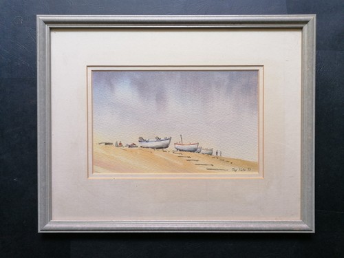 Vintage watercolour seascape - watercolour,