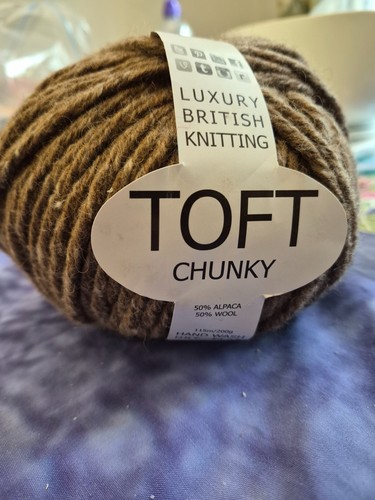 Toft chunky yarn brown colour - toft,