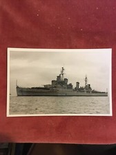 WW2 HMS SHEFFIELD Royal Navy Town class cruiser - Real photo