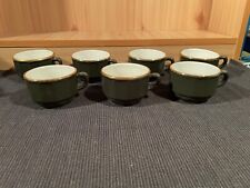 APILCO Porcelain Tableware, Green with Gold Banding - Various Sizes