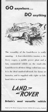 Go Anywhere..Do Anything...Land Rover. Original 1950 ADVERTISEMENT. Free Post