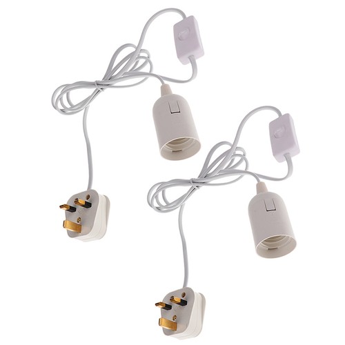 E27 5ft lamp light hanger - 2x,