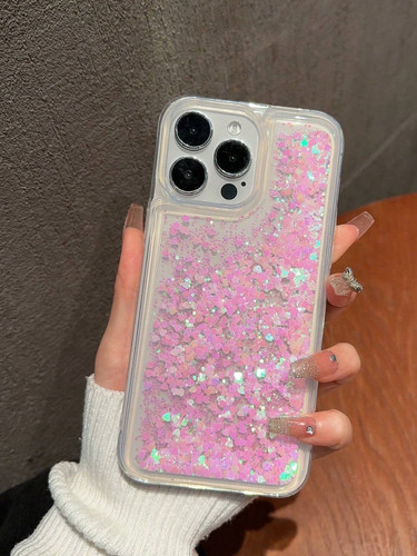 Pink glitter liquid quicksand - glitter,