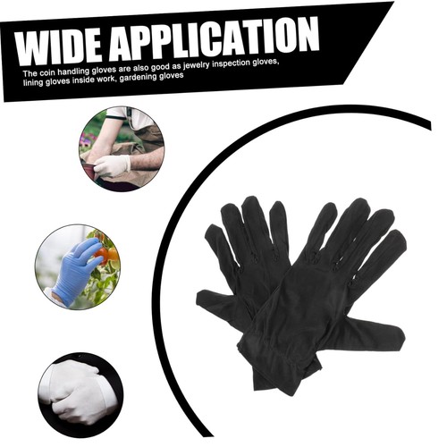 Pairs cotton gloves stretchy - 6,