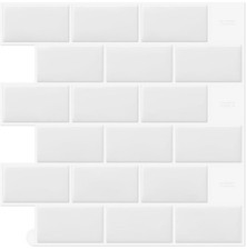 10-Sheet White Stick on Self