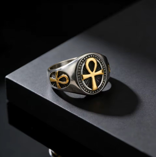 Ankh ring mens - ankh, womens