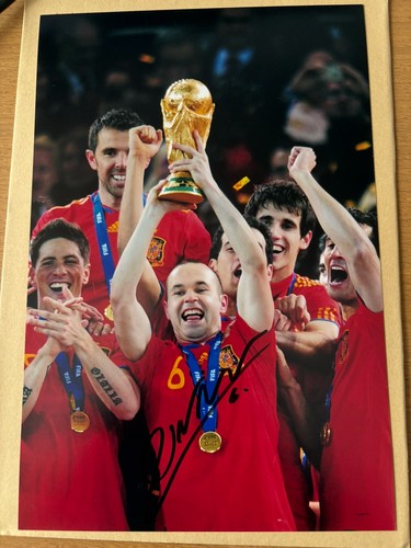 Andres iniesta signed spain - andres,