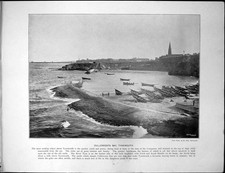 Antique Old Print Cullercoats