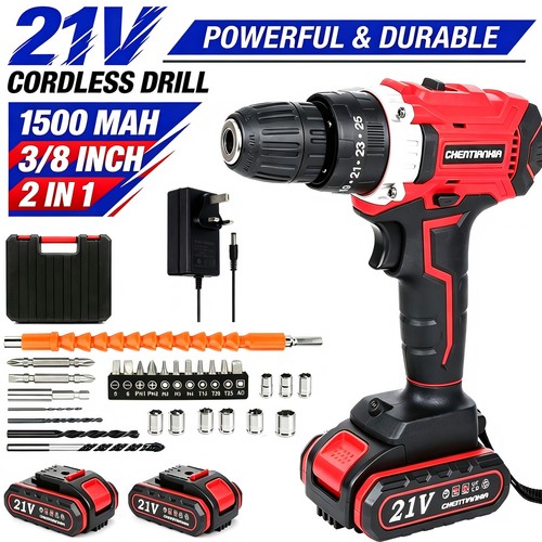 21v cordless drill combi - 21v,