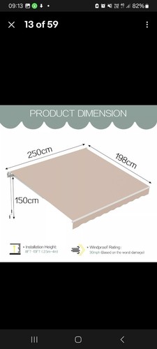 Garden retractable awning - retractable,