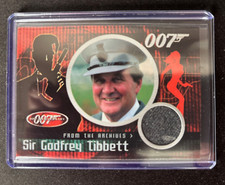 James Bond 40th Anniversary Costume Relic Binder Exclusive  CC3 Patrick Macnee