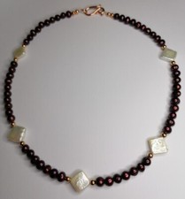 Cultured Freshwater Pearl Necklace Baroque Pearl Real Pearl 590