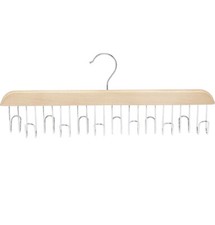 Amazon Wooden Belt Tie Scarf Hanger - Natural, Versatile Storage