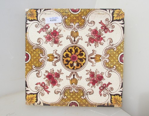 Antique ceramic tile old - antique,