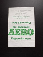 Vintage 1970s Aero peppermint Chocolate wrapper 4p