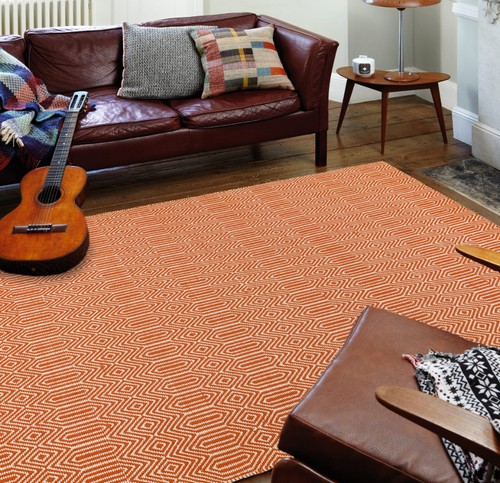 Sloan rug orange modern - rug,
