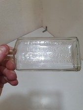 Vintage Galloways Celebrated Cough Syrup Great London Remedy Glass Bottle VGC