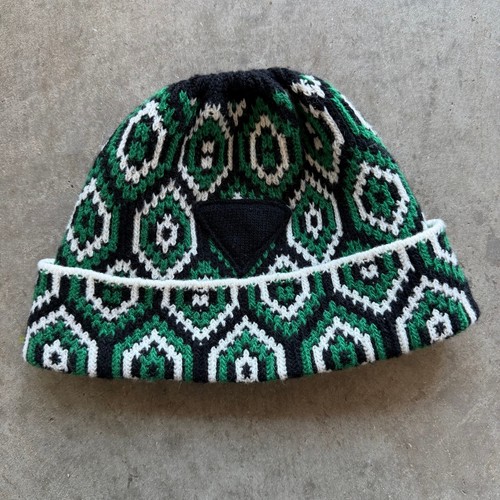 Prada wool knit beanie - wool,