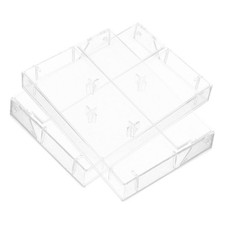  2 Pcs Tape Storage Box Cassette Display Audio Cassettes Boxes Case