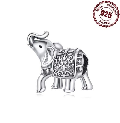 Luxury elephant charm beads - elephant,