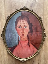 Vintage Antique Print Oval