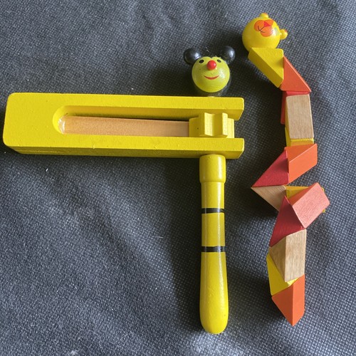 Wooden toys football rattle - :,