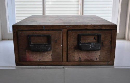 Antique wooden drawer - wooden,