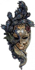 Venetian Mask Peacock Wall