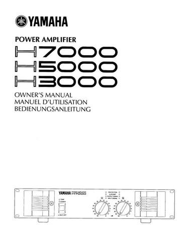 Yamaha 7000 amplifier - h-7000,