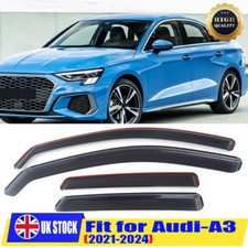 For AUDI A3 MK4 5 Door Hatchback Wind Rain Sun Deflectors 4Pcs Tinted 2020+ UK