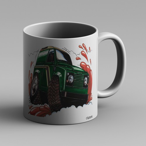 Kartoons koolart mug land - mug,
