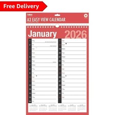 Elegant 2026 A3 Spiral Bound