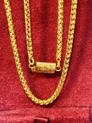 Antique 15ct gold chain - antique,