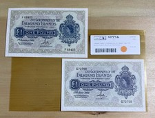 Falkland Islands £1 Notes x2
