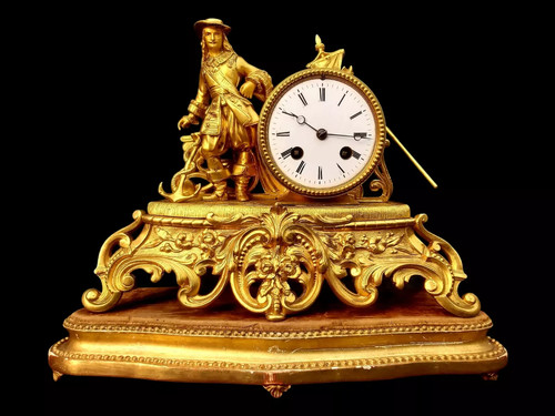 Antique clock ormolu signed - antique,