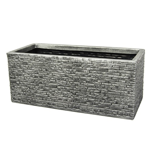 Strata slate trough planter - slate,