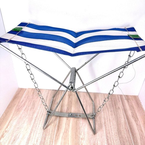 Vintage folding camping stool - folding,