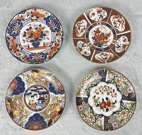 Japanese imari plates set - imari,