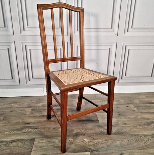 Antique cane bedroom chair - cane,