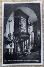 MITCHELDEAN Bradley Court Hotel, Hall & Fire,  Gloucestershire, RP Postcard