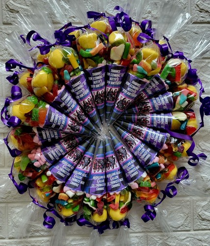 Party bag sweet cones message - cones, (message
