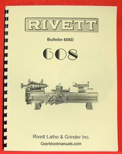 RIVETT 608 Metal Lathe Bulletin/Manual 0578