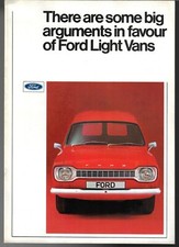 Ford Escort Van Mk1 1971-1973 UK Market Sales Brochure 6cwt & De Luxe 8cwt