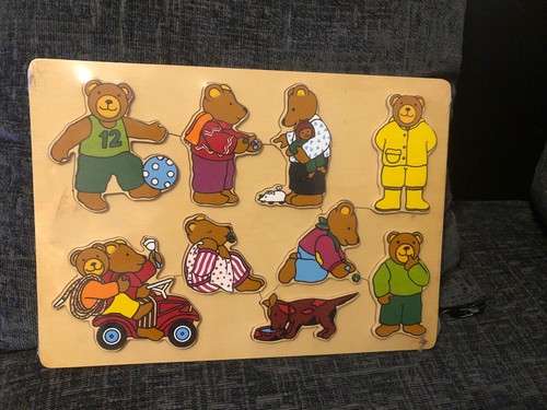 Sealed wooden teddy - sealed, bear