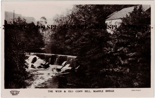 Marple bridge postcard - bridge,